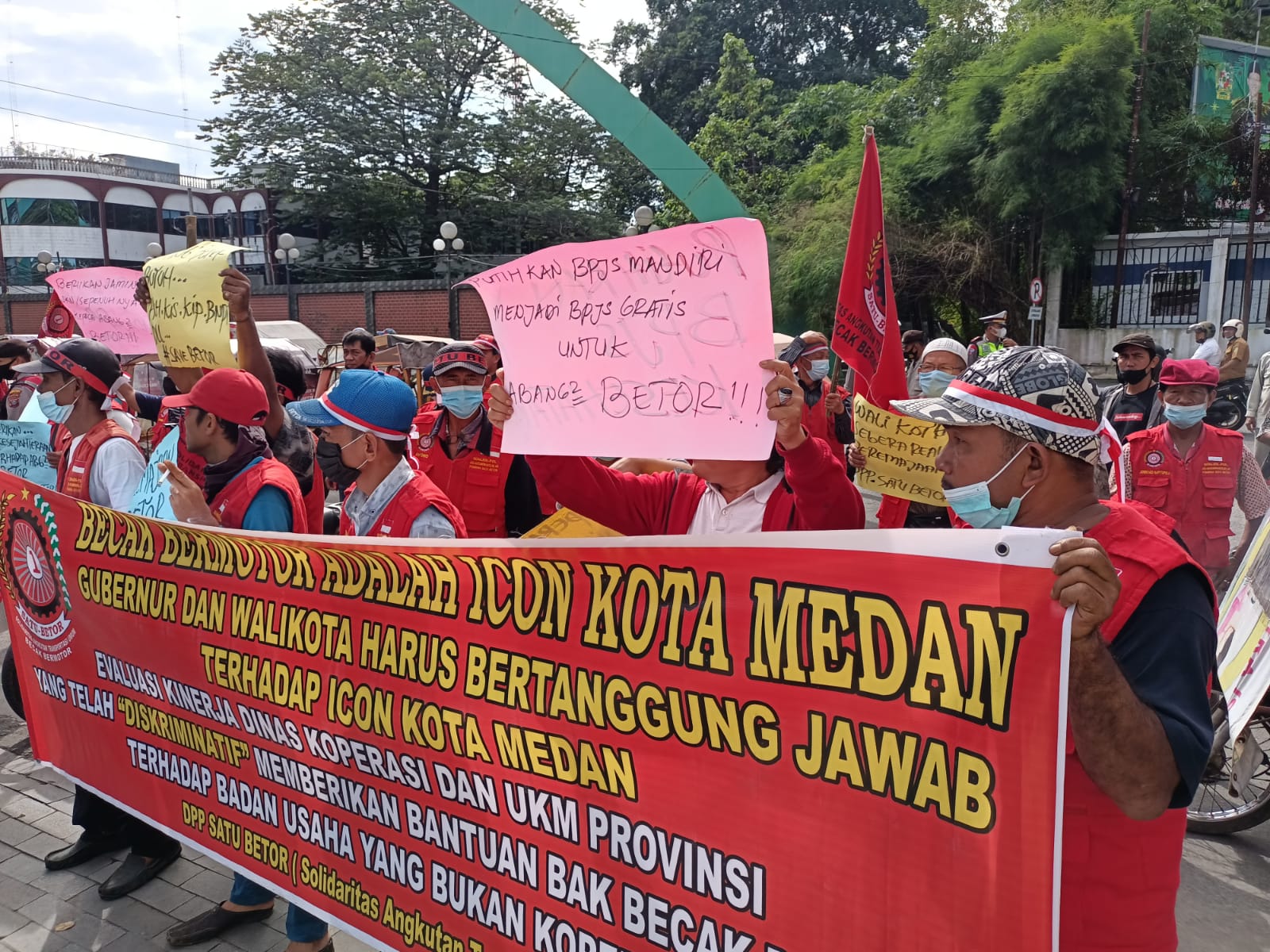 DPP Satu Betor Gelar Aksi Ini Tuntutan Kepada Gubsu dan Walikota Medan 