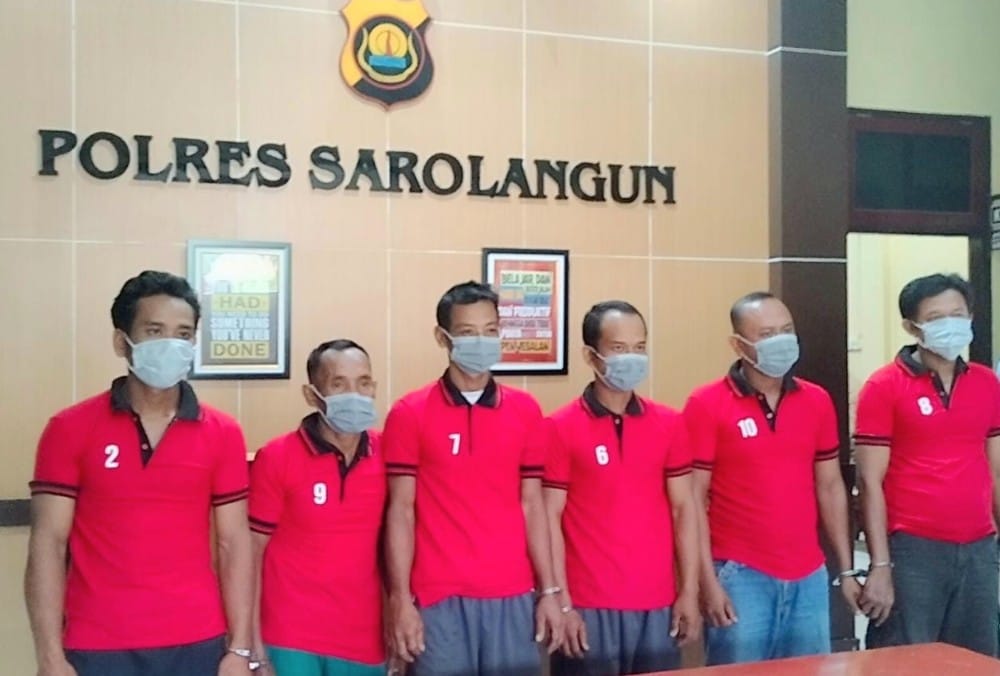 Enam Orang Penambang Emas Tanpa Izin di Sarolangun Ditangkap