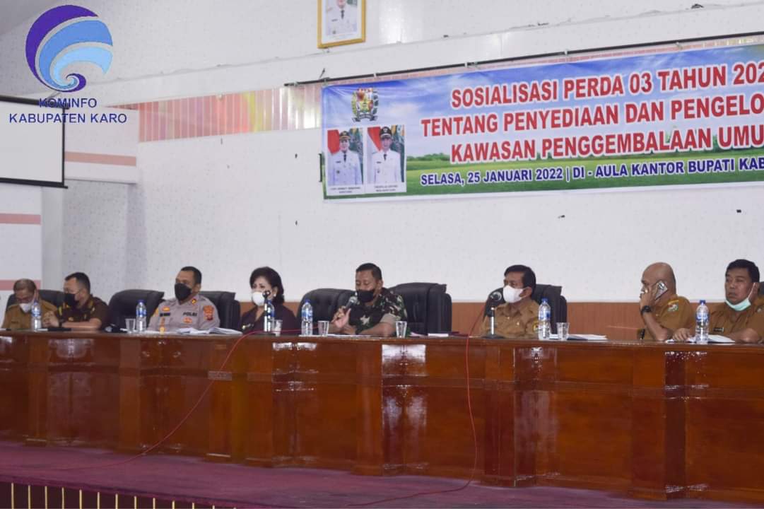Bupati Karo Hadiri Sosialisasi Perda Nomor 03 Tahun 2021