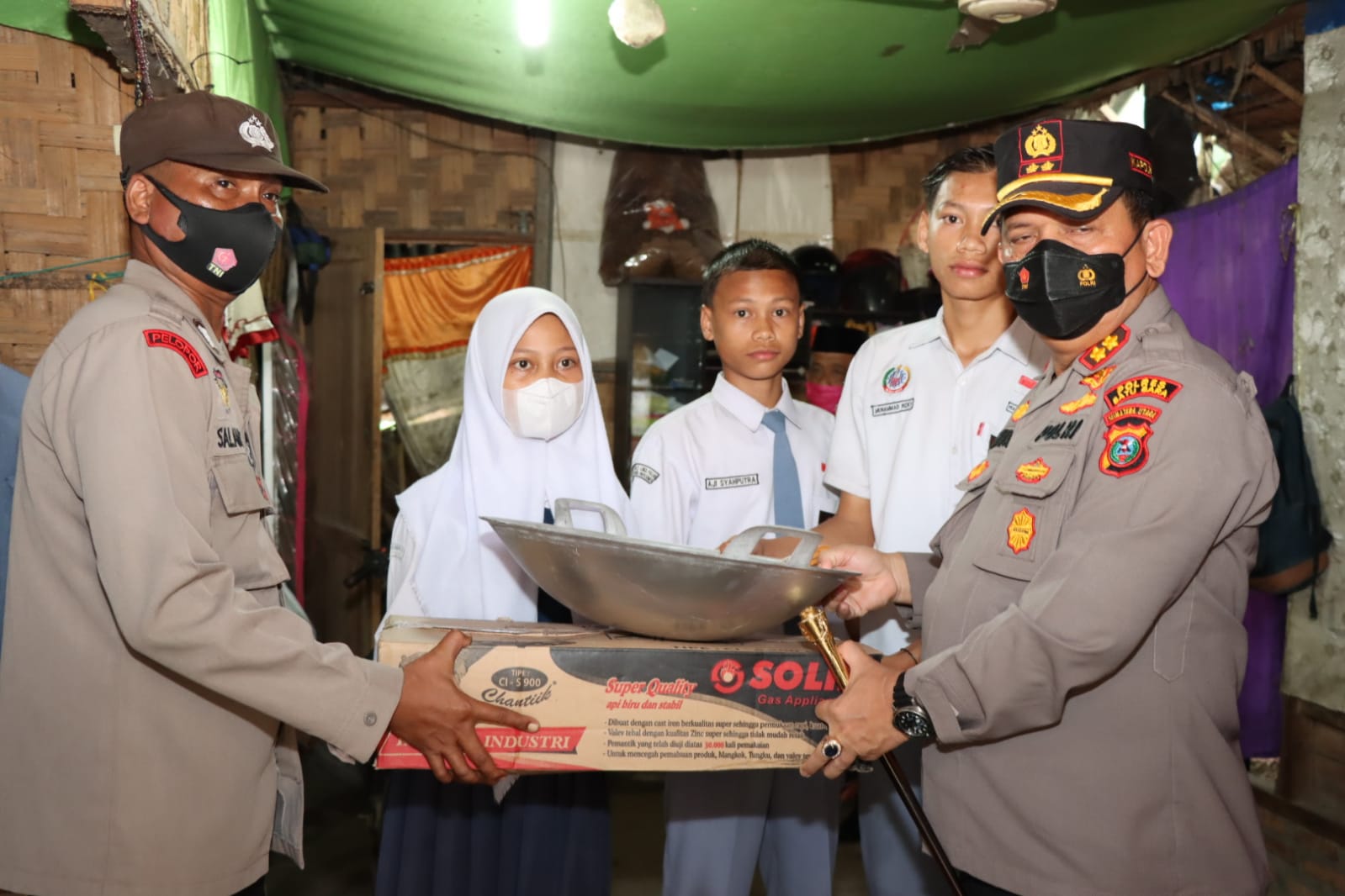 Kapolres Batubara Kunjungi Putri Siswi SMPN 1 Lubuk Cuik