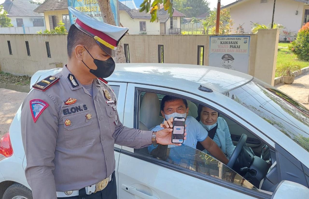 Cegah Penularan Covid-19 Polres Batubara Ops Yustisi Pelanggar Prokes