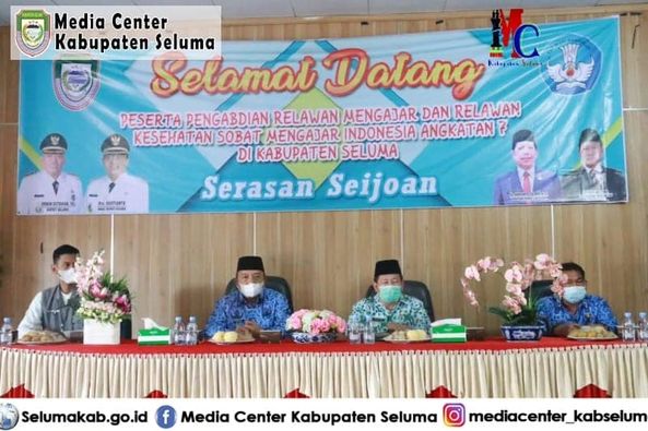 Wakil Bupati Seluma Terima Komonitas Sobat Mengajar Iindonesia Angkatan VII 