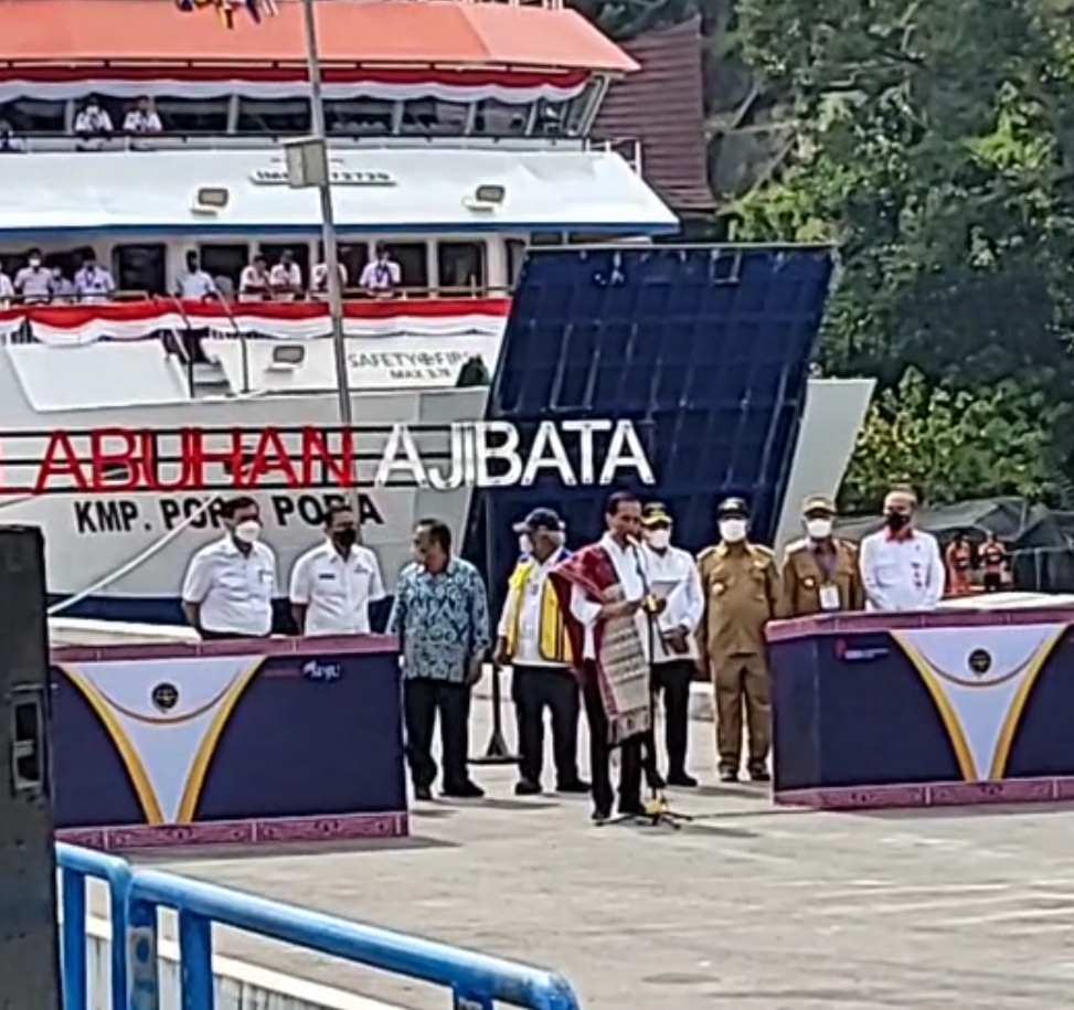 Presiden RI Resmikan Empat KMP dan Tujuh Pelabuhan Penyeberangan di Kawasan Danau Toba