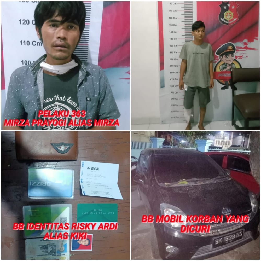 Tim Siluman Satreskrim Polrestabes Medan Lumpuhkan Pelaku Pencurian Spesialis Roda 4