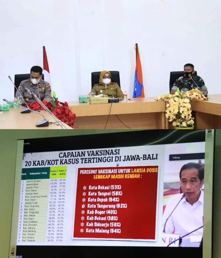 Wabup Labuhanbatu Ikuti VidCon Bersama Presiden Terkait Penanganan Covid-19