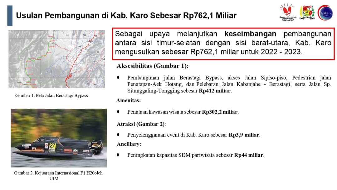 Bupati Usulkan Pembangunan Kabupaten Karo Kepada Pemerintah Pusat