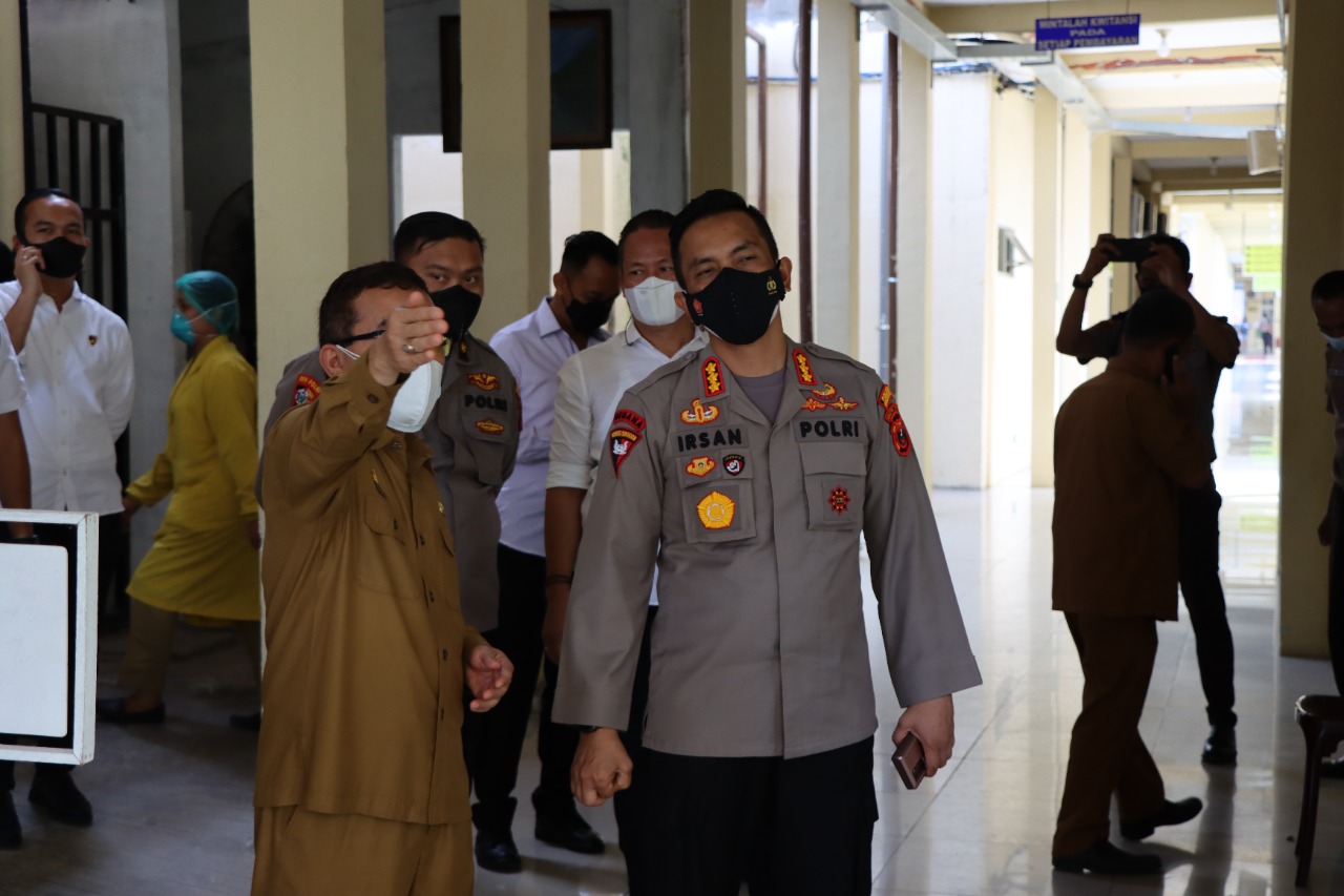 Kapolresta Deli Serdang Cek Kesiapan Ruangan Isolasi Terpadu 