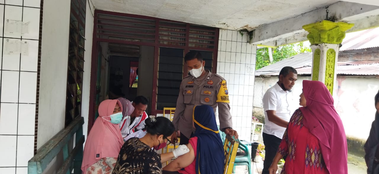 Polsek Air Batu Polres Asahan Gelar Vaksinasi Covid 19 Dosis II