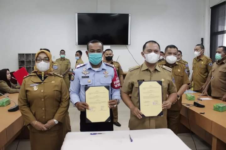 Bupati Labuhanbatu Tandatangani MOU Dengan Kalapas Kelas IIA