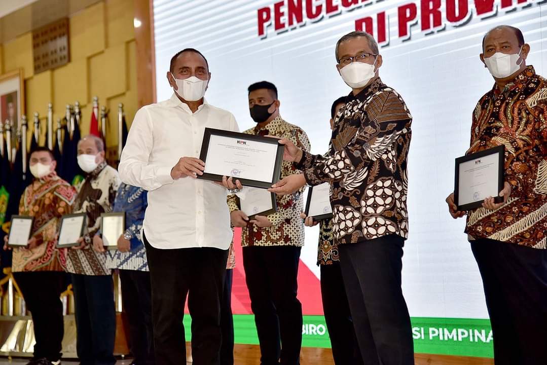 KPK Beri Nilai MCP 91,69 % Bagi Pemprovsu