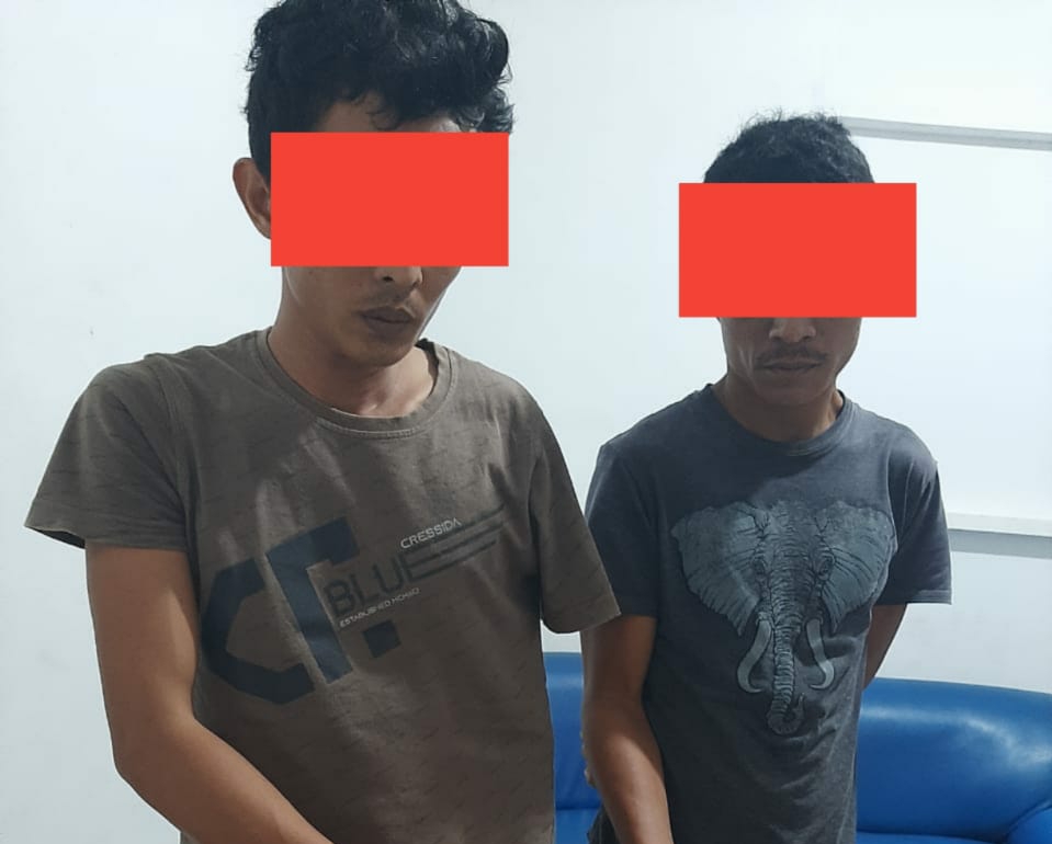 Polsek Air Batu Amankan 2 Orang Pria Pengedar Sabu