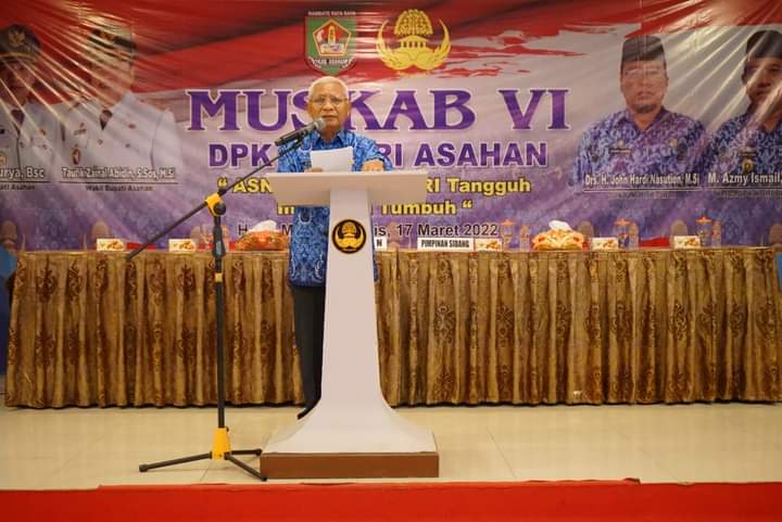 Bupati Asahan Buka Muskab DPK Korpri Asahan Ke-VI