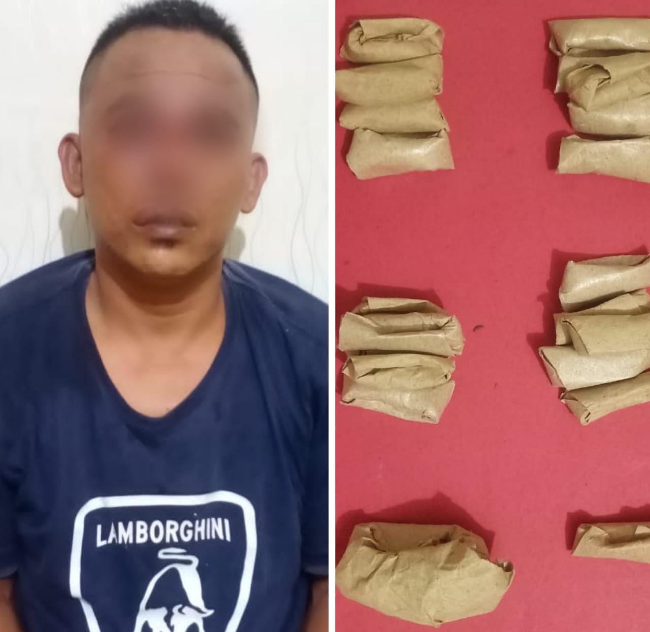 Polres Batubara Tangkap Bandar Ganja 22 Paket Diamankan