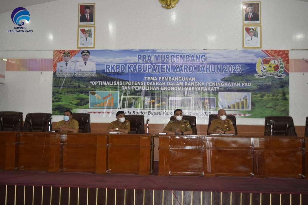 Wabup Karo Buka Pra Musrenbang RKPD Tahun 2023