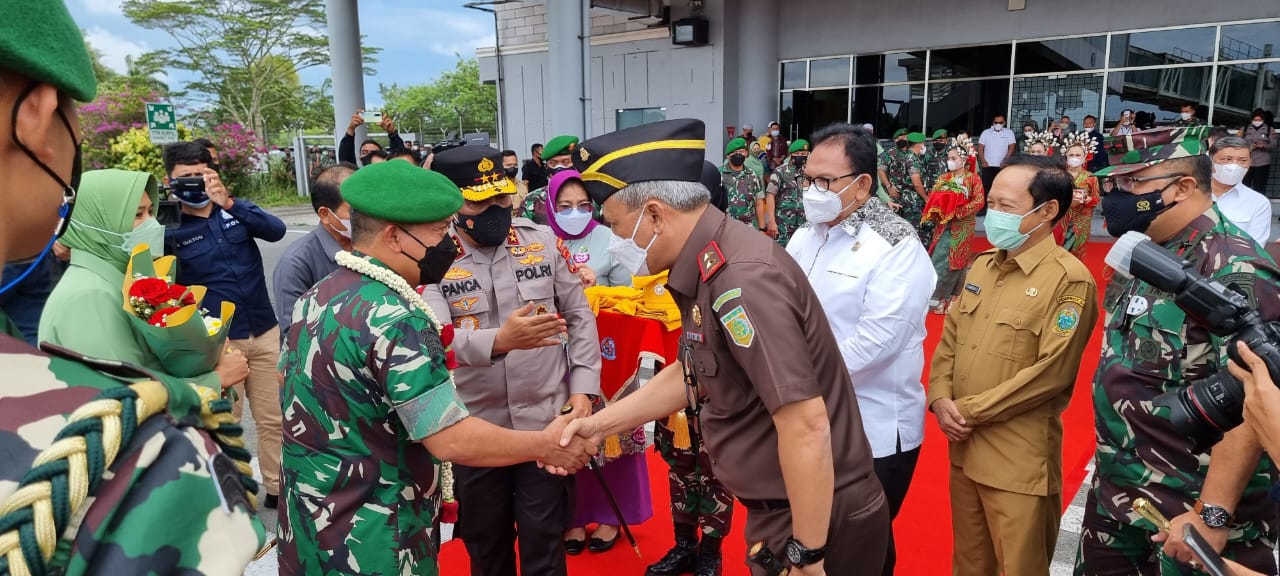 Kajati Sumut Sambut Kedatangan Pangdam I/BB