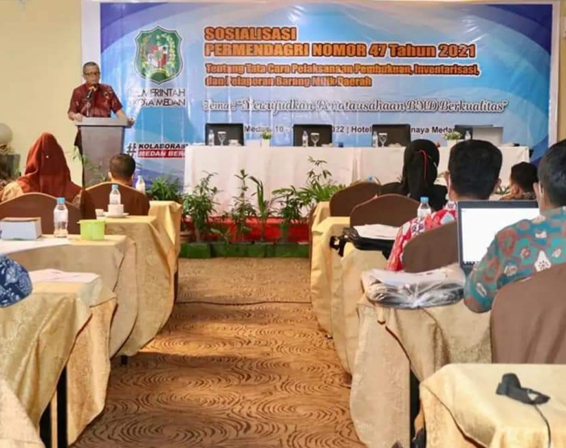 Kepala BPKAD Medan Buka Sosialisasi Permendagri Nomor 47 Tahun 2021