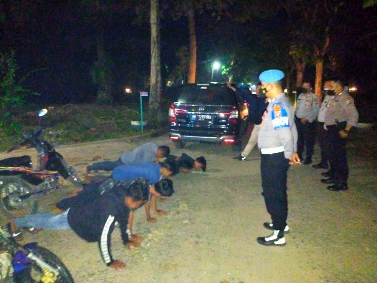 Polres Batubara Gagalkan Balap Liar di Kuala Gunung 