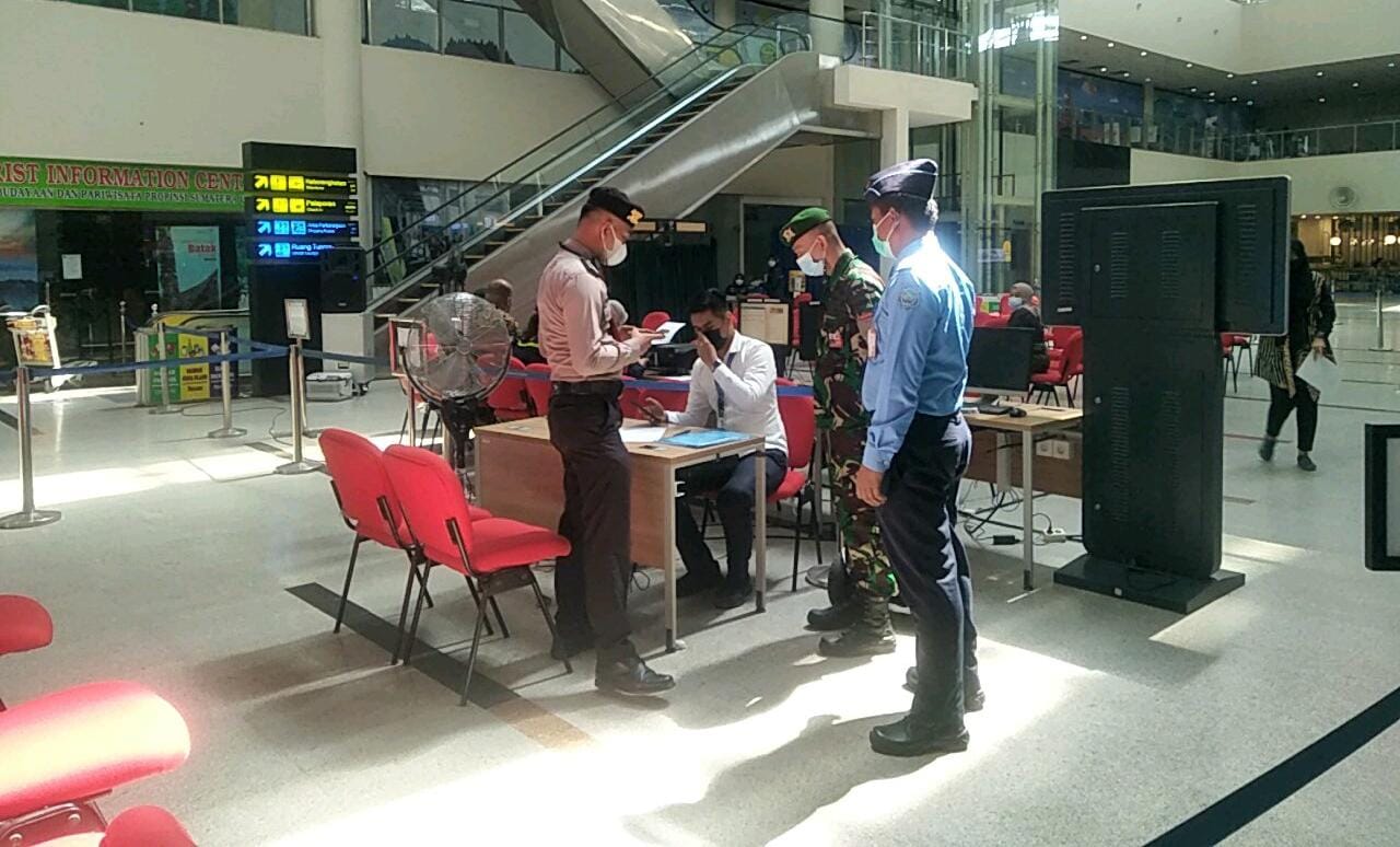 Polsek Kawasan Bandara Kualanamu Laksanakan Patroli Yustisi Prokes