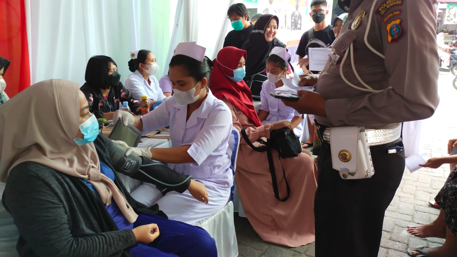 Polresta Deli Serdang Kembali Laksanakan Vaksinasi Covid-19