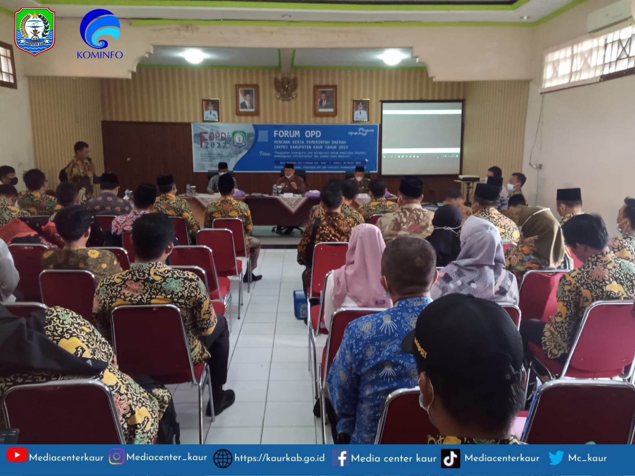 Rapat Dan Diskusi Forum Organisasi Perangkat Daerah ( OPD ) Di Kabupaten Kaur