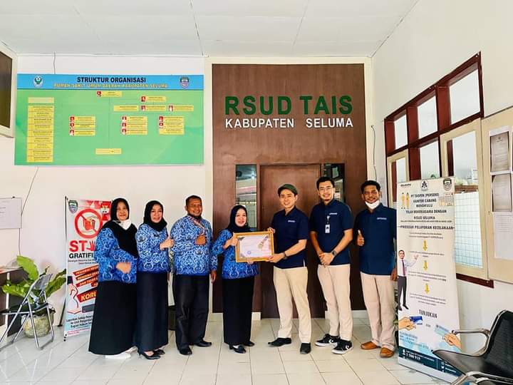 RSUD Tais Memperoleh Penghargaan Dari BPJS Kesehatan Cabang Bengkulu