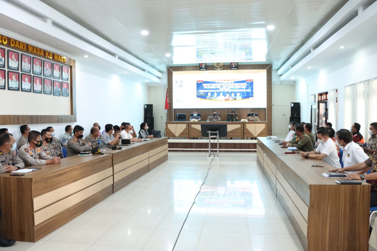 Kapolres Tanah Karo Pimpin Rakor Lintas Sektoral Pengamanan Idul Fitri