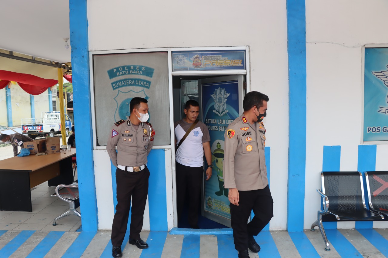 Kapolres Batu Bara Cek Kesiapan Pos Pam Ops Ketupat Toba