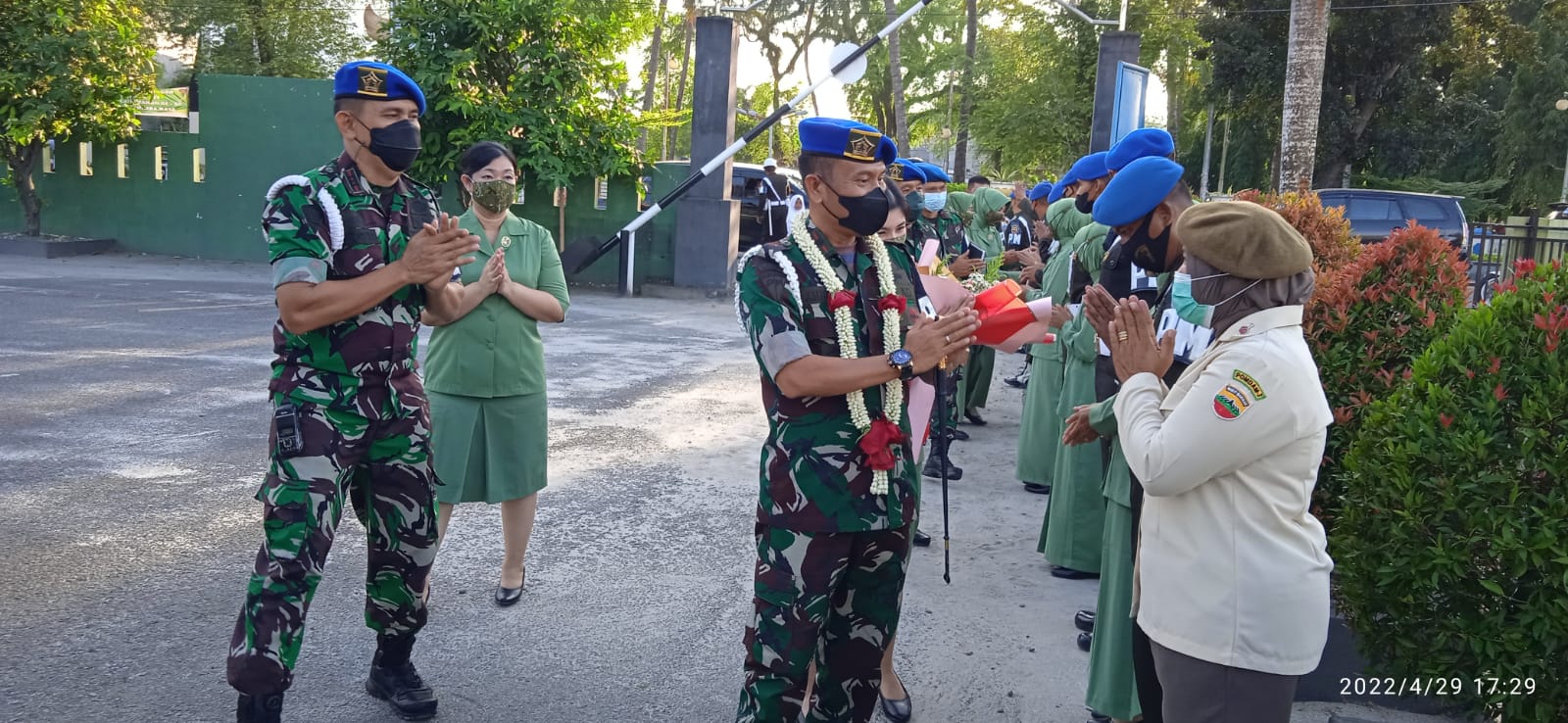Dandenpom I/1 Pematang Siantar Kunker ke Subdenpom l/1-3 Lubuk Pakam