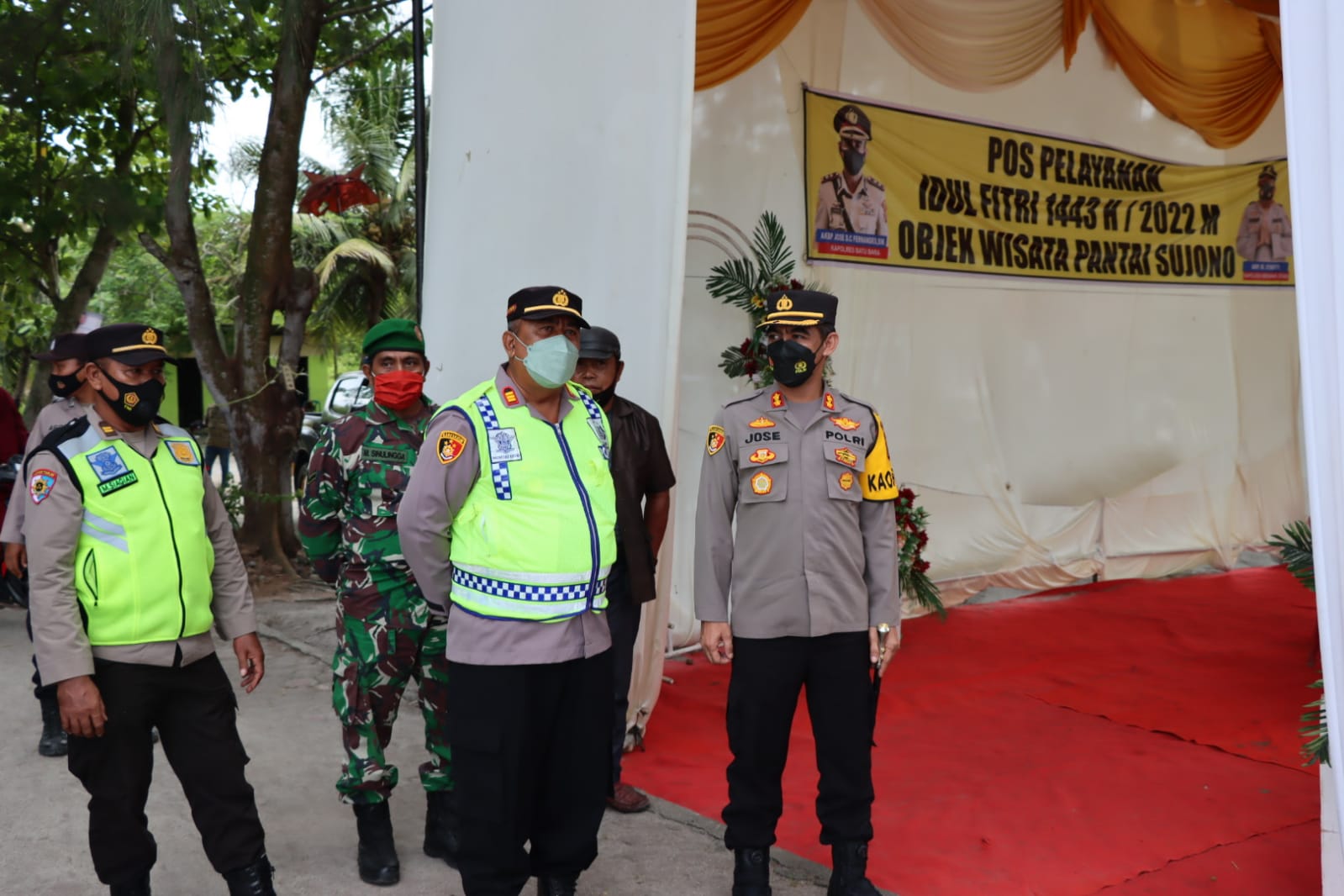 Cek Pos Pam Objek Wisata Kapolres Batu Bara Himbau Masyarakat Patuhi Prokes