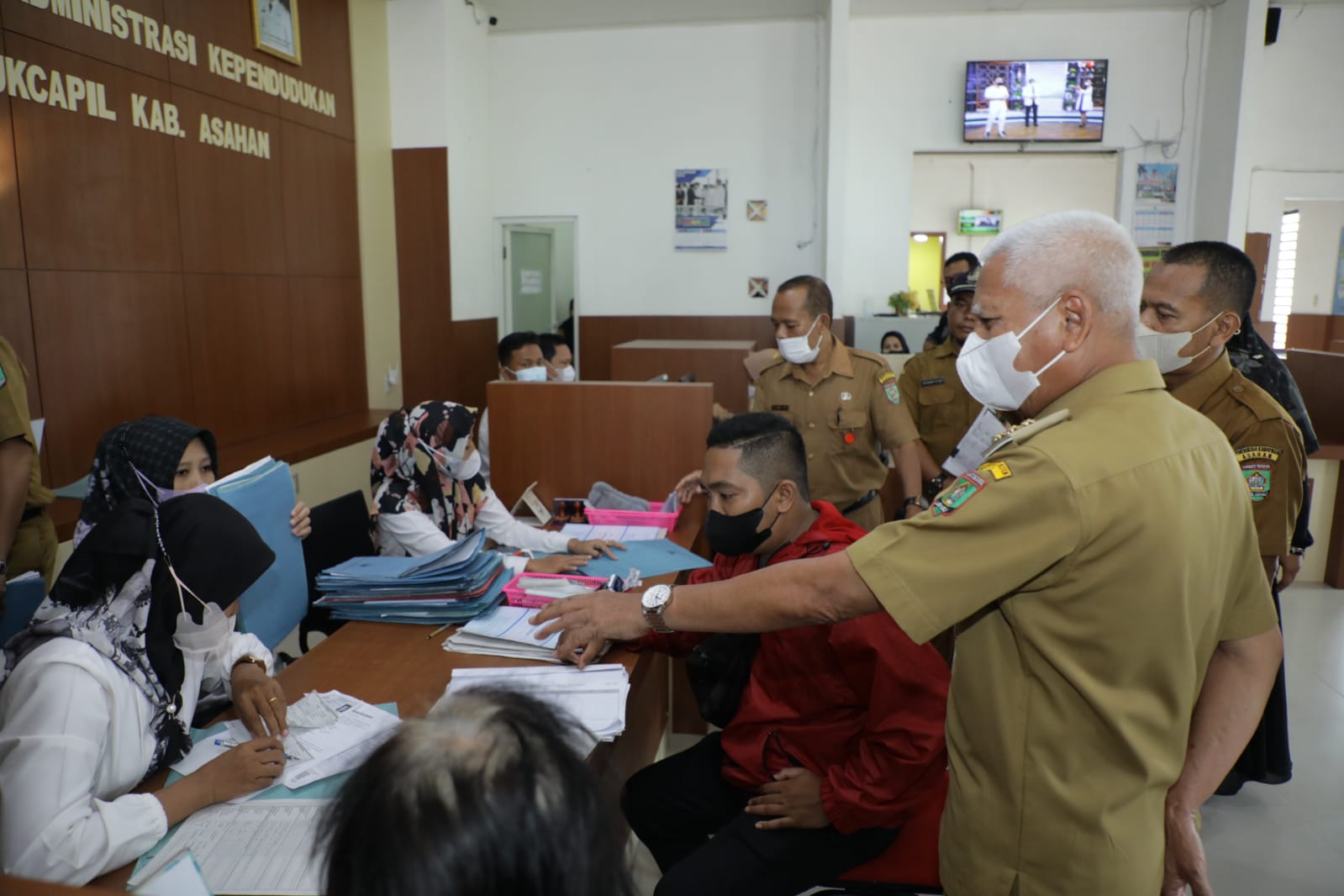 Hari Pertama Kerja Bupati dan Wabup Asahan Sidak Sejumlah OPD