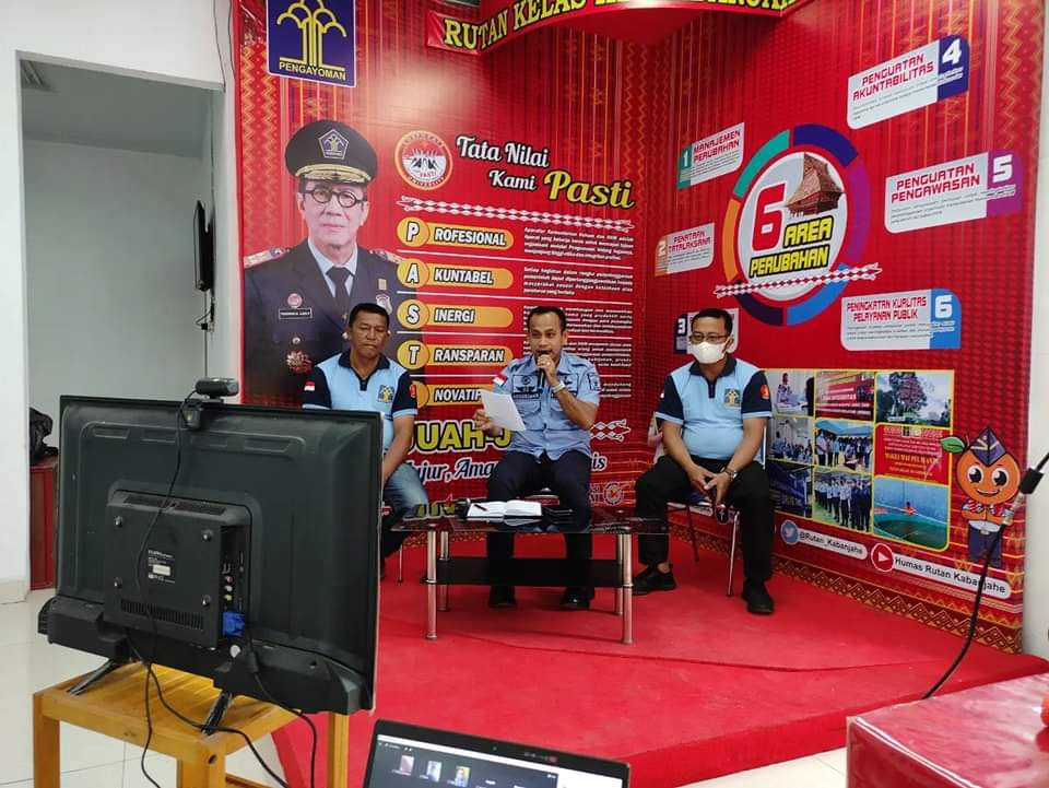 Rutan Kabanjahe Eksekusi Inovasi Baru Sapa Keluarga WBP Via Zoom Meeting