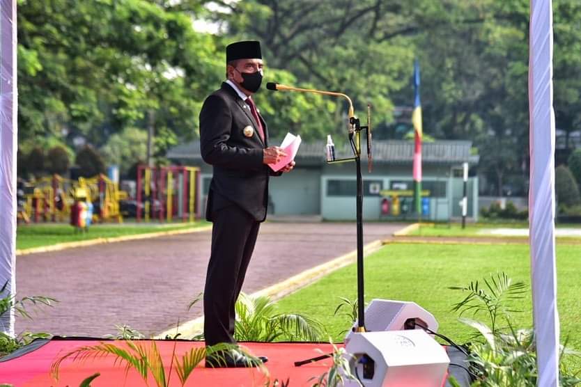 Gubernur Sumut Inspektur Upacara Pada Peringatan Harkitnas Ke-114