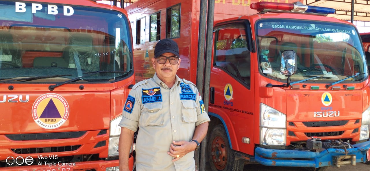 Kepala BPBD PALI Junaidi Anuar