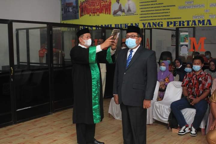 Sekdakab Labuhanbatu Pimpin Pengangkatan Jabatan Direktur PUDAM