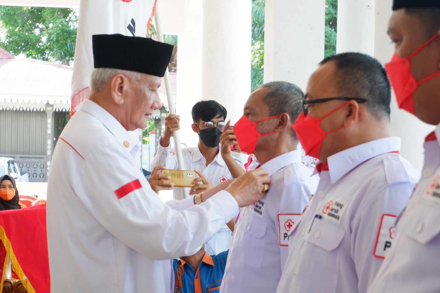 Pelantikan Pengurus PMI Masa Bakti 2022-2027 ( foto: MC BU )