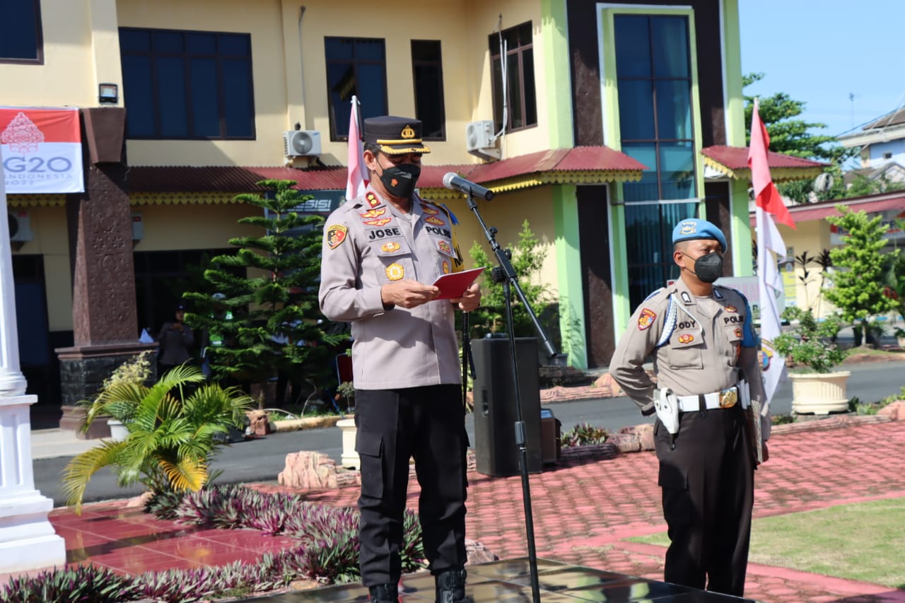 Kapolres Batu Bara Pimpin Apel Operasi Patuh Toba 2022