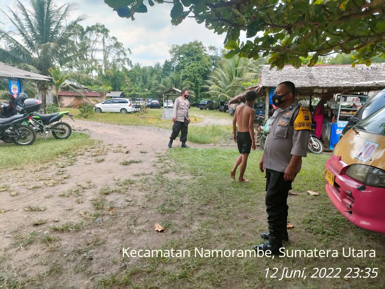 Polsek Namorambe Polresta Deli Serdang Laksanakan Patroli Ke Tempat Wisata