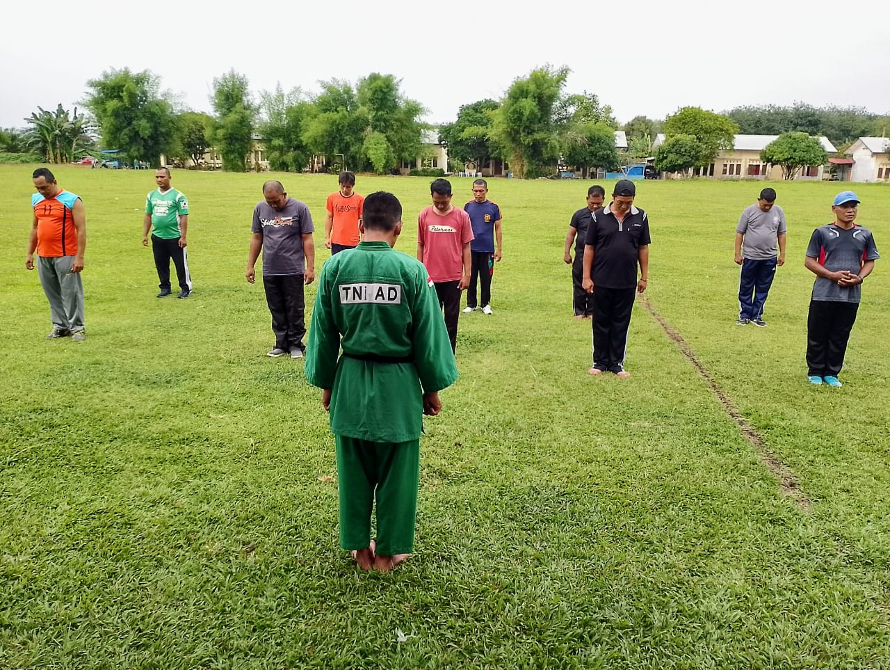 Tim Satpam PTPN III Kebun Pulau Mandi Adakan Apel Sekaligus Latihan Bela Diri