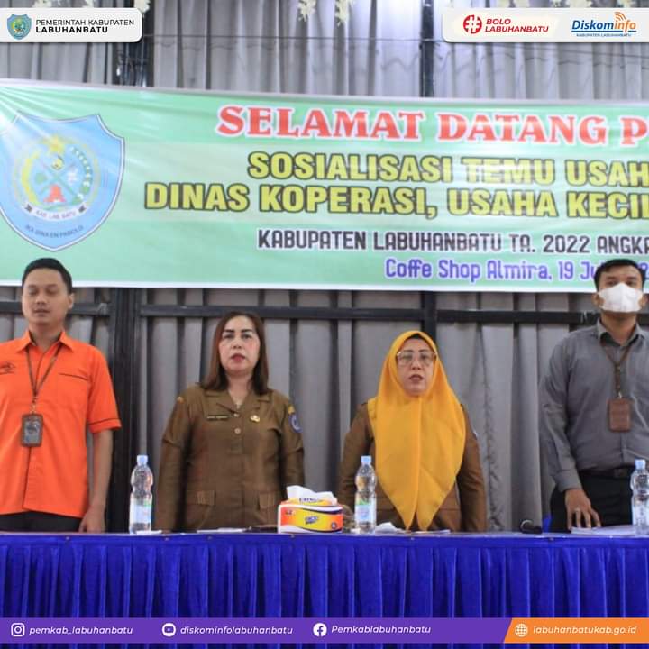 Dinas Koperasi Labuhanbatu Gelar Sosialisasi Temu Usaha UMKM