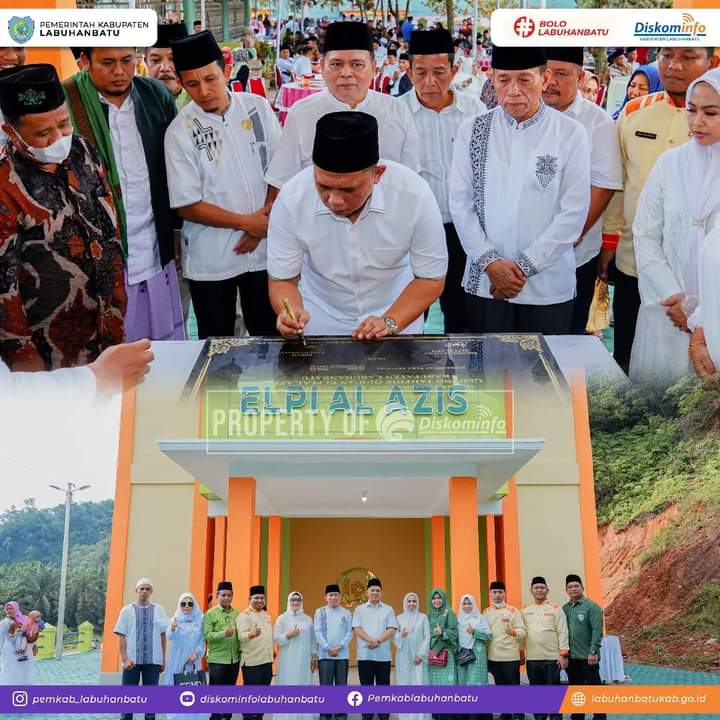 Bupati Labuhanbatu Resmikan Rumah Tahfidz Qur'an Yayasan Elpi Al Azis (Foto : Diskominfo Labuhanbatu)