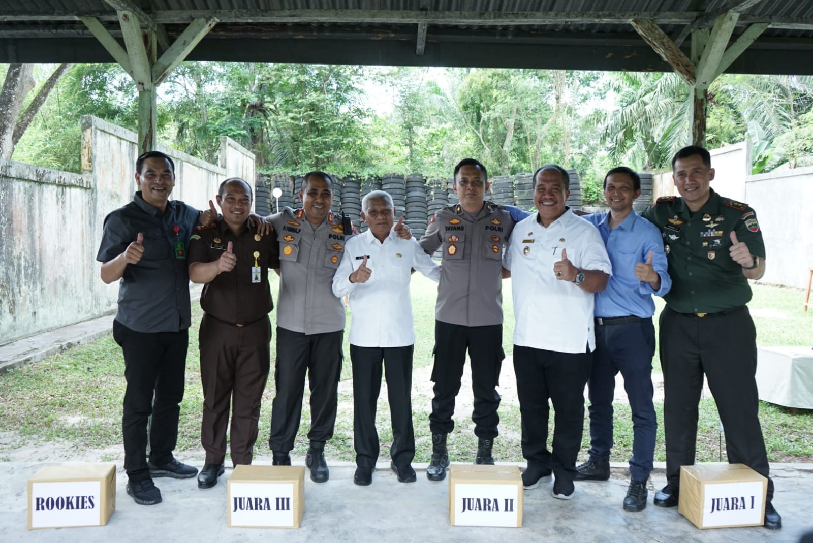 Forkopimda Asahan Lakukan Tembak Meriah