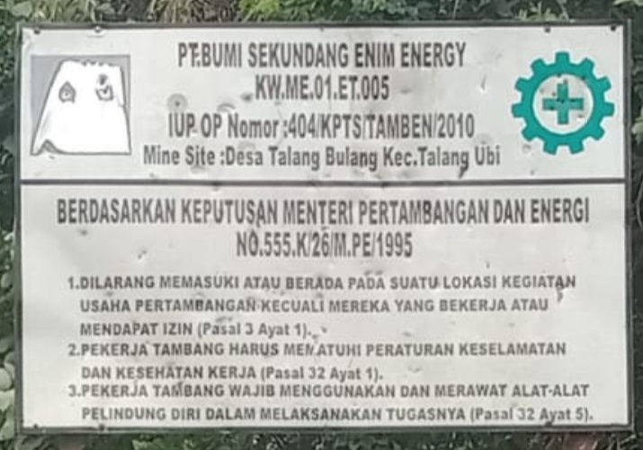 Tujuh Bulan Menambang Ternyata BSEE Tak Ada Kontribusi Ke PAD PALI