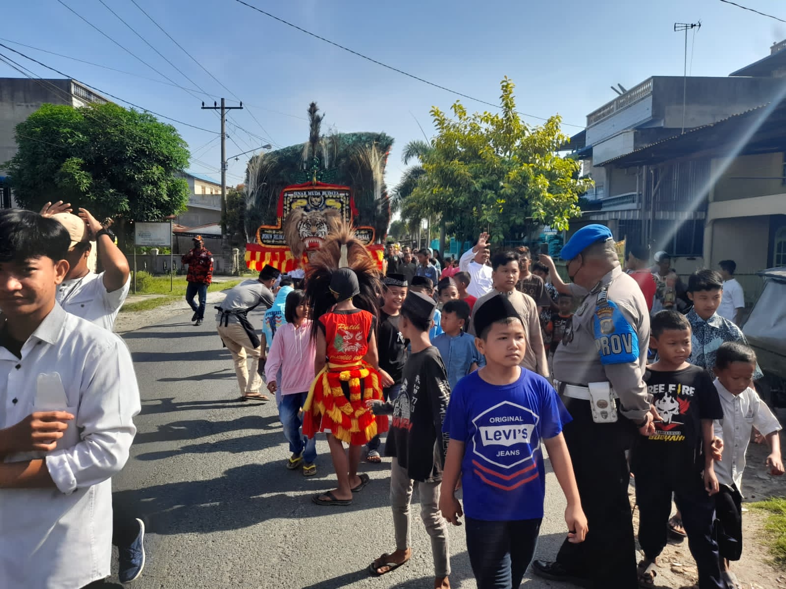 Polsek Beringin Laksanakan Pengamanan Pawai Budaya Tahun Baru Islam 1444 Hijriah