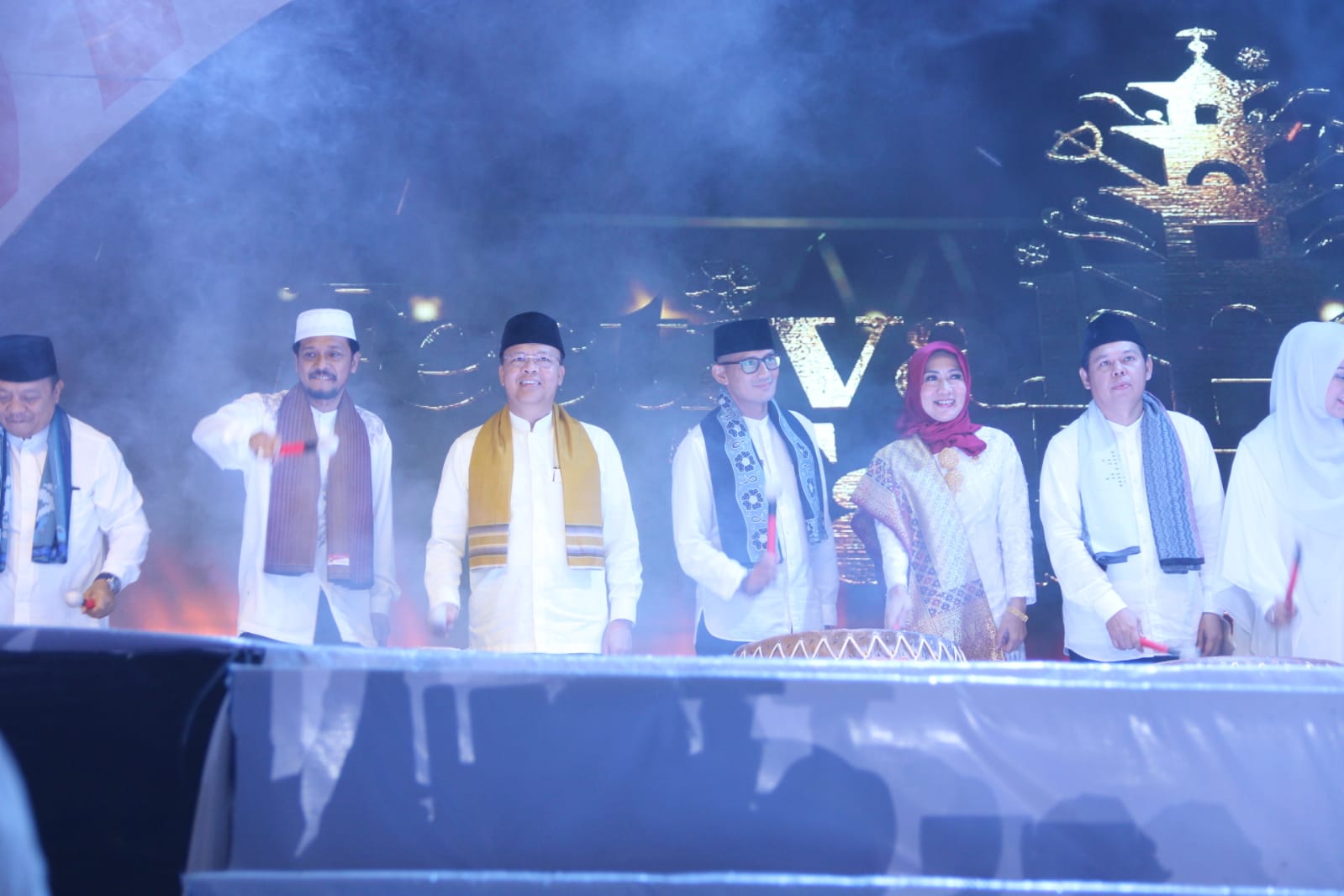 Menparekraf Sandiaga Uno saat hadir pada Pagelaran Seni & Budaya Festival Tabut 2022