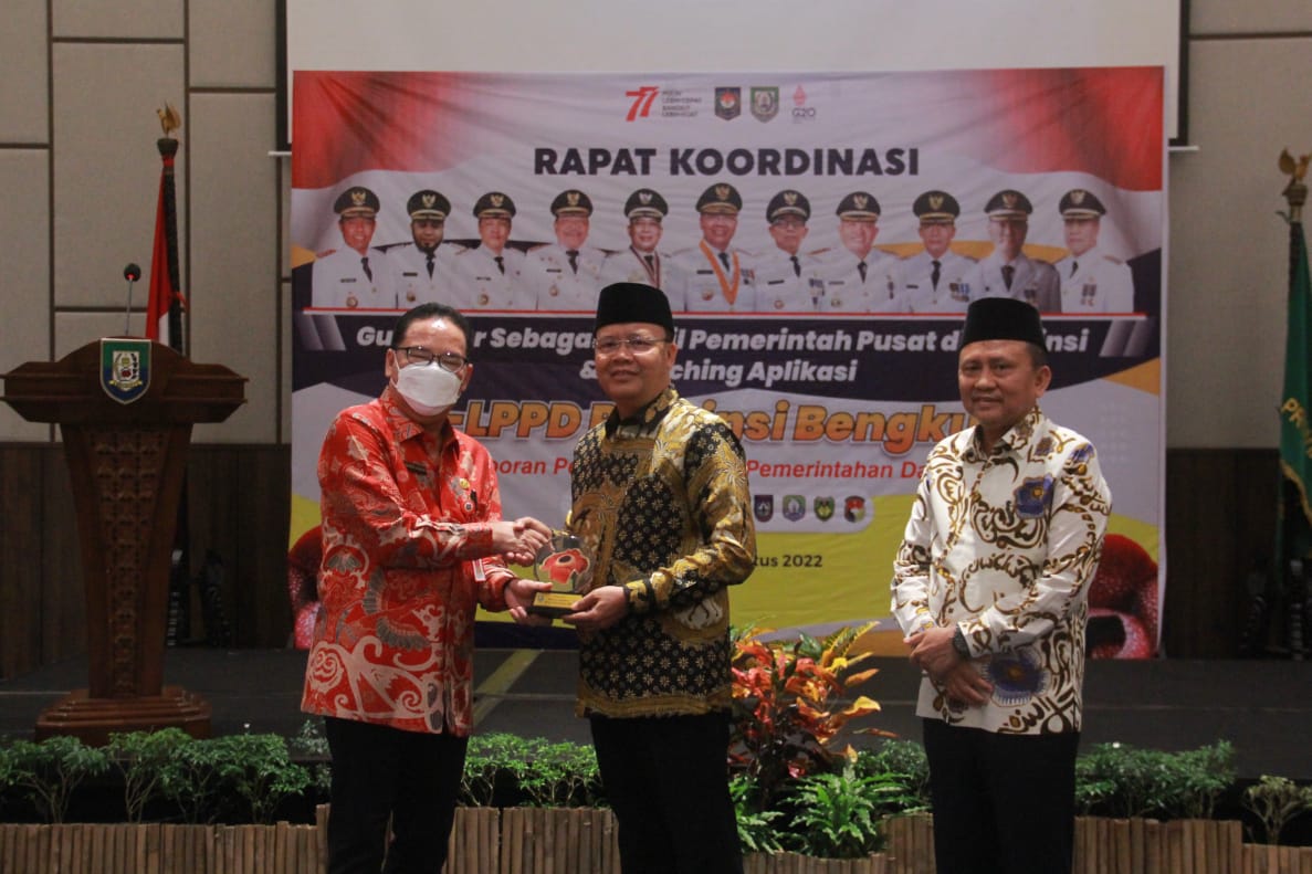 Gubernur Bengkulu Rohidin Mersyah launching aplikasi e-LPPD (Laporan Penyelenggaraan Pemerintah Daerah) Provinsi Bengkulu