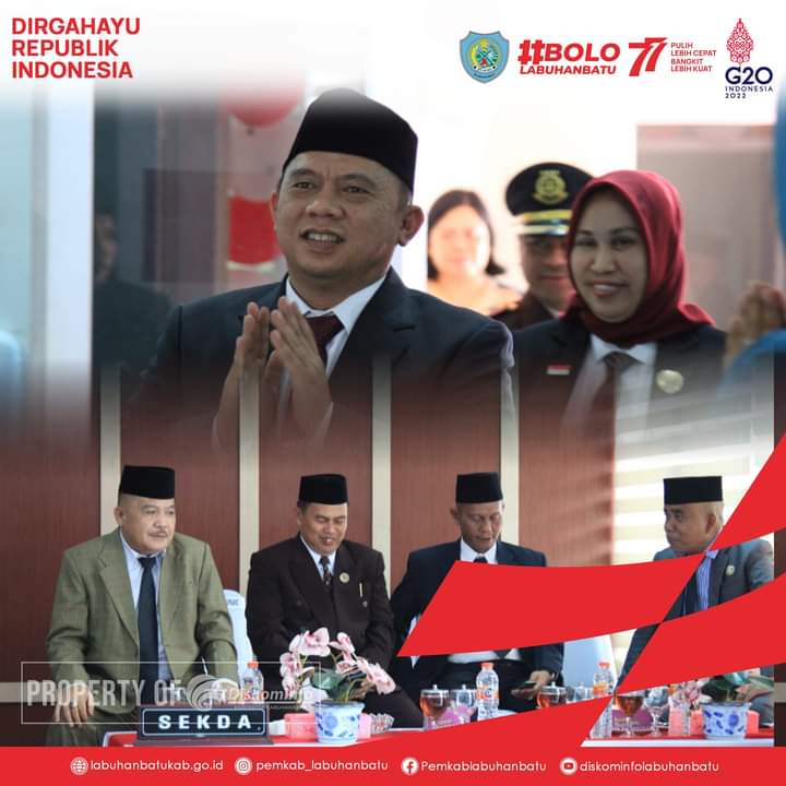 Jelang HUT RI Pemkab Labuhanbatu Turut Ikuti Pidato Kenegaraan 