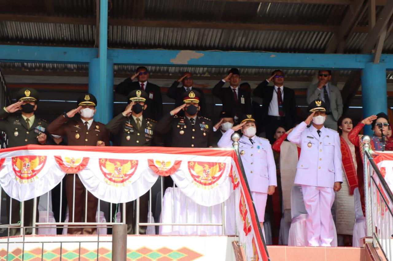 Bupati Karo Pimpin Upacara Detik-Detik Proklamasi Kemerdekaan RI