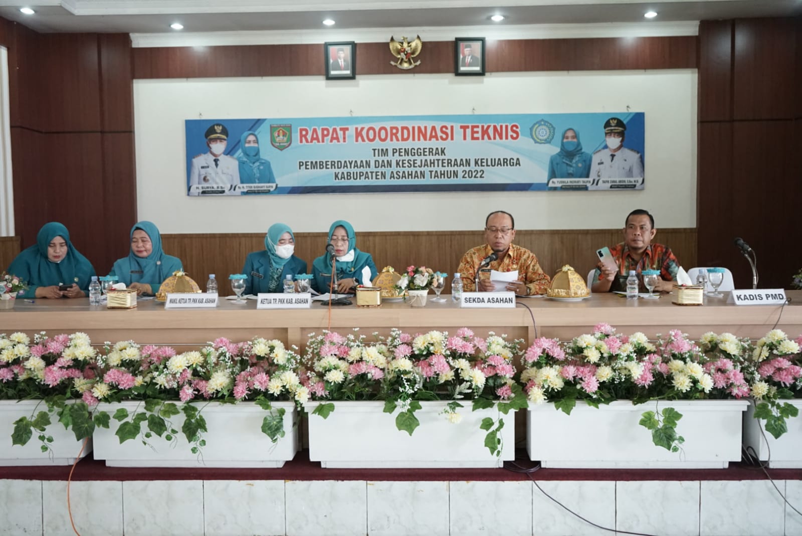 Sekda Buka Rakornis TP PKK Kabupaten Asahan