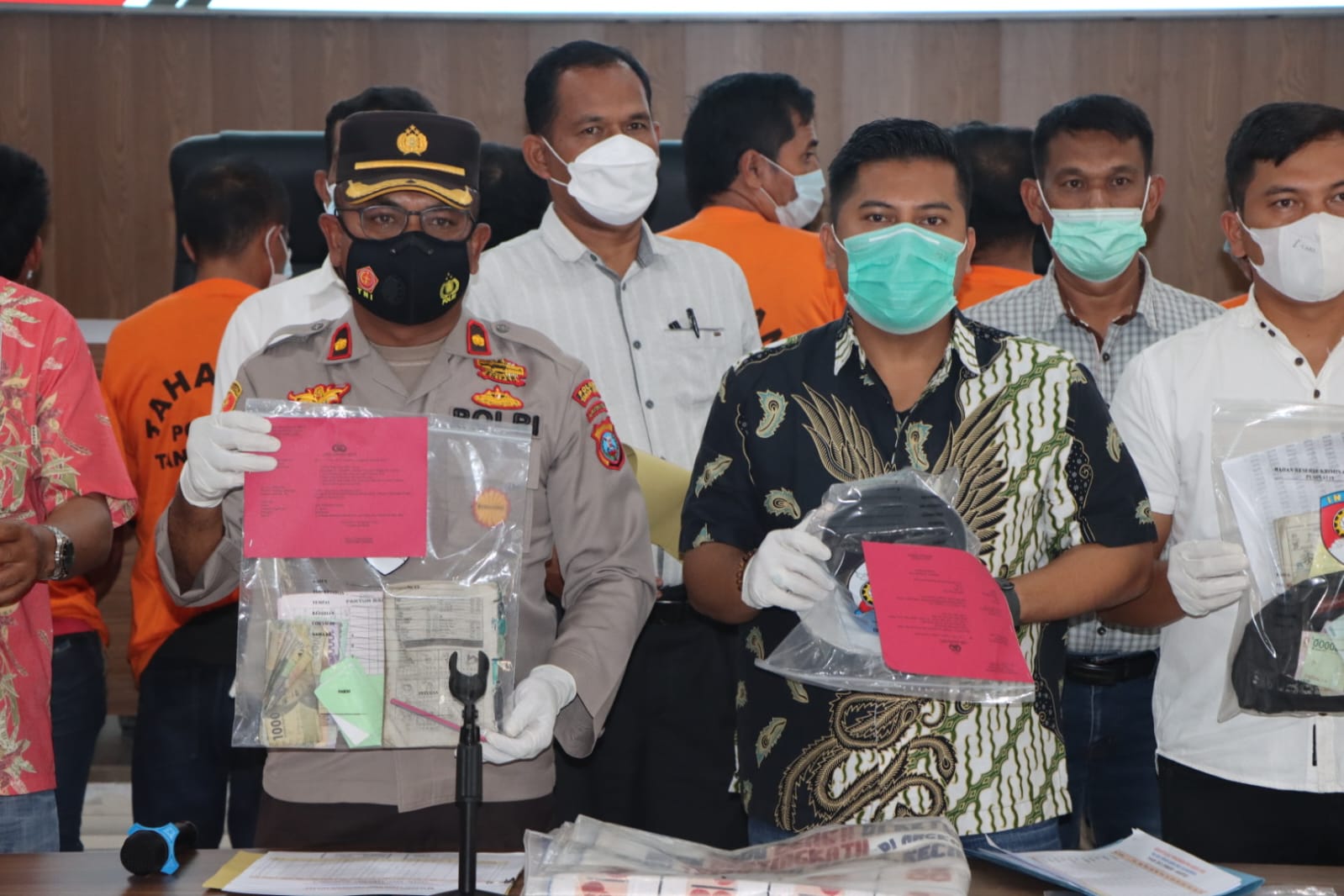 Polres Tanah Karo Rilis Pengungkapan 43 Kasus Perjudian Tahun 2022