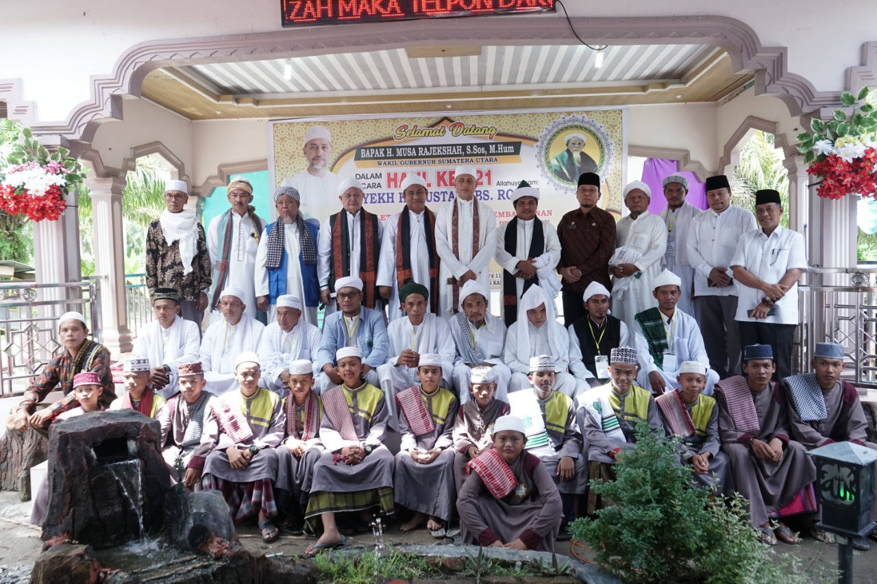 Wagubsu dan Sekda Asahan Hadiri Haul Allahuyarham Syekh H. Mustafa Bs Rokan
